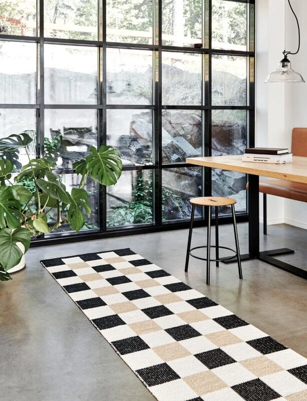 Pappelina Pix Rug, 70 X 240 Cm, Black - Vanilla - Beige 5 Pappelina Pix Rug, 70 X 240 Cm, Black - Vanilla - Beige - Image 3