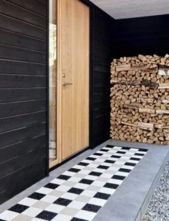 Pappelina Pix Rug, 70 X 160 Cm, Black - Vanilla - Beige -Fine Home Textiles Store 0005797 pix black 1