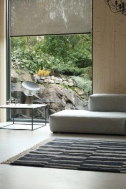 Roots Living Pilari Rug, Bamboo - Wool, Carbon - Brown 11 Roots Living Pilari Rug, Bamboo - Wool, Carbon - Brown -Fine Home Textiles Store 1 6 5 3 5Binterior5D Charcoal Brown Pilari