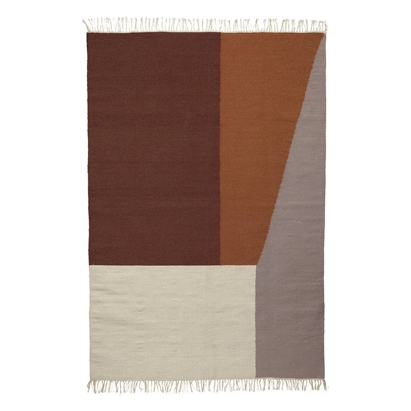 Ferm LIVING Kelim Rug, Borders, 140 X 200 Cm 3 Ferm LIVING Kelim Rug, Borders, 140 X 200 Cm