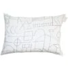 Saana Ja Olli Unien Talo Cushion Cover, 40 X 60 Cm, White - Black