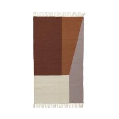 Ferm LIVING Kelim Rug, Borders, 80 X 140 Cm