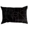 Saana Ja Olli Unien Talo Cushion Cover, 40 X 60 Cm, Black - White