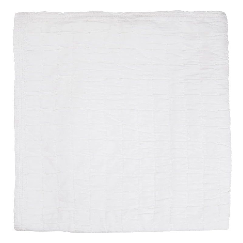 Matri Aava Double Bed Cover, 260 X 260 Cm, White 3 Matri Aava Double Bed Cover, 260 X 260 Cm, White