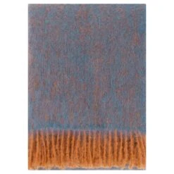 Lapuan Kankurit Revontuli Mohair Blanket, Rust - Denim Blue