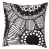 Marimekko Siirtolapuutarha Cushion Cover, Black - White 1 Marimekko Siirtolapuutarha Cushion Cover, Black - White -Fine Home Textiles Store 14Marimekko iso HV