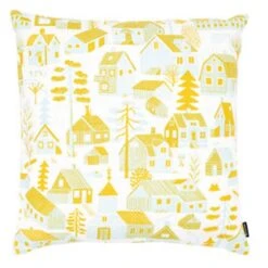 Kauniste Mökkilä Cushion Cover, Yellow