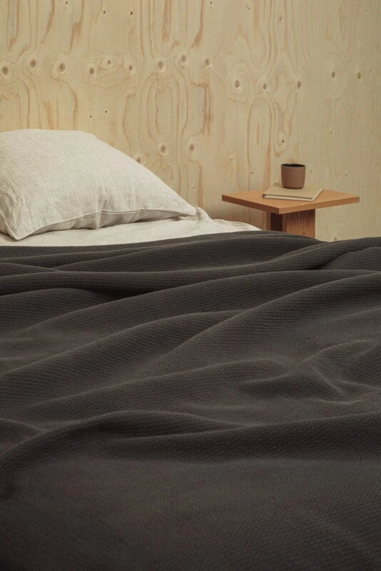 Roots Living Polku Bedspread, 190 X 260 Cm, Grey 4 Roots Living Polku Bedspread, 190 X 260 Cm, Grey - Image 2