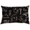 Saana Ja Olli Onnenmaa Cushion Cover, 40 X 60 Cm, Black - White 2 Saana Ja Olli Onnenmaa Cushion Cover, 40 X 60 Cm, Black - White -Fine Home Textiles Store 204SaanajaOlli 19 TH