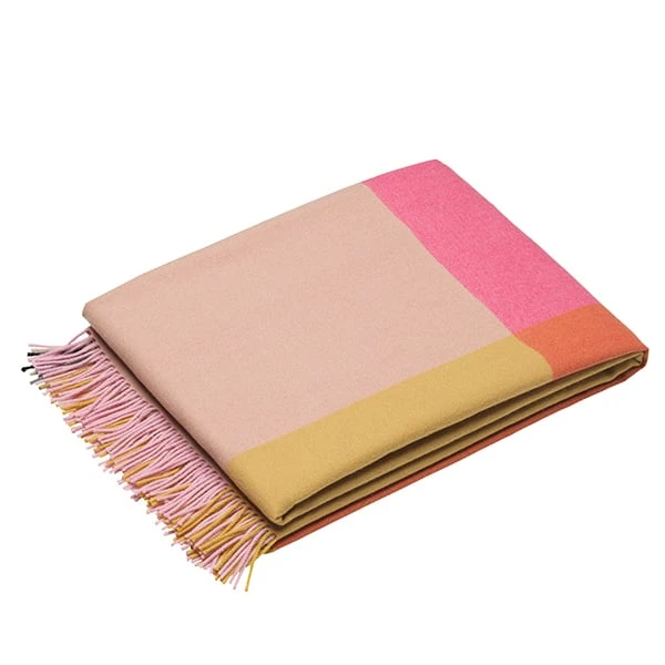 Vitra Colour Block Blanket, Pink - Beige 3 Vitra Colour Block Blanket, Pink - Beige