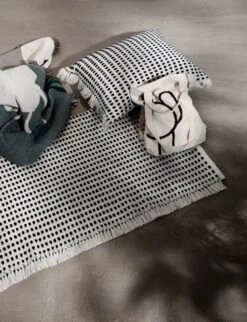 Ferm LIVING Way Rug, 70 X 180 Cm, Off White - Dark Blue 9 Ferm LIVING Way Rug, 70 X 180 Cm, Off White - Dark Blue -Fine Home Textiles Store 24 10094 28129