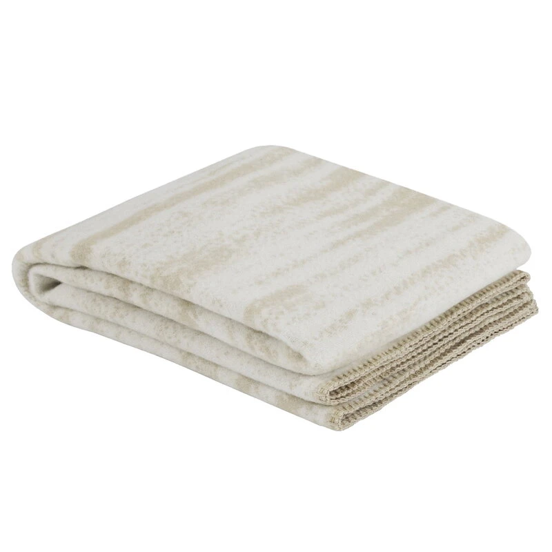 Hem Glitch Throw, 180 X 130 Cm, Sand - Off-white 3 Hem Glitch Throw, 180 X 130 Cm, Sand - Off-white