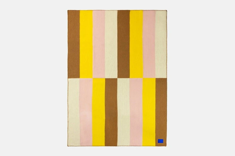 Hem Block Throw, 130 X 180 Cm, Canary 4 Hem Block Throw, 130 X 180 Cm, Canary - Image 2