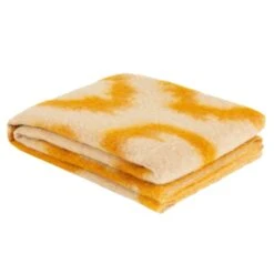 Hem Monster Throw, 180 X 130 Cm, Ring, Ochre - Off-white