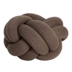 Design House Stockholm Knot Cushion, M, Brown