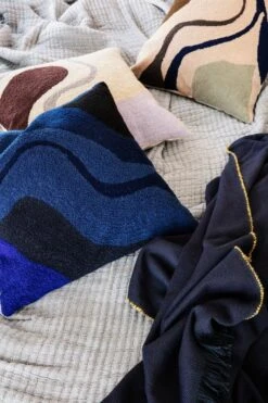 Ferm LIVING Vista Cushion, Dark Blue 11 Ferm LIVING Vista Cushion, Dark Blue -Fine Home Textiles Store 316 18114 1