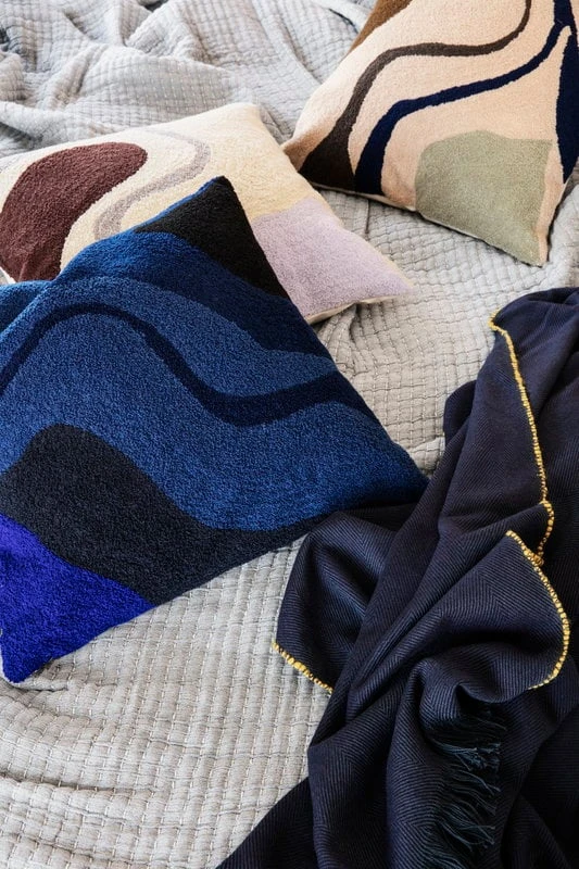 Ferm LIVING Vista Cushion, Dark Blue 7 Ferm LIVING Vista Cushion, Dark Blue - Image 5