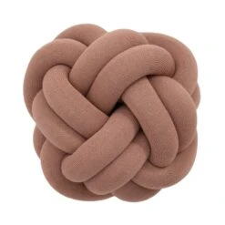 Design House Stockholm Knot Cushion, Dusty Pink