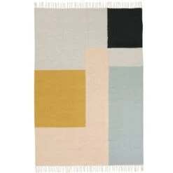 Ferm LIVING Kelim Rug, Squares, 140 X 200 Cm