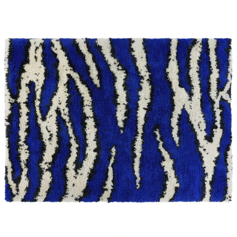 Hem Monster Rug, 250 X 350 Cm, Ultramarine Blue - Off White 3 Hem Monster Rug, 250 X 350 Cm, Ultramarine Blue - Off White