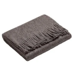 Sibast Alpaca Throw, Dark Grey