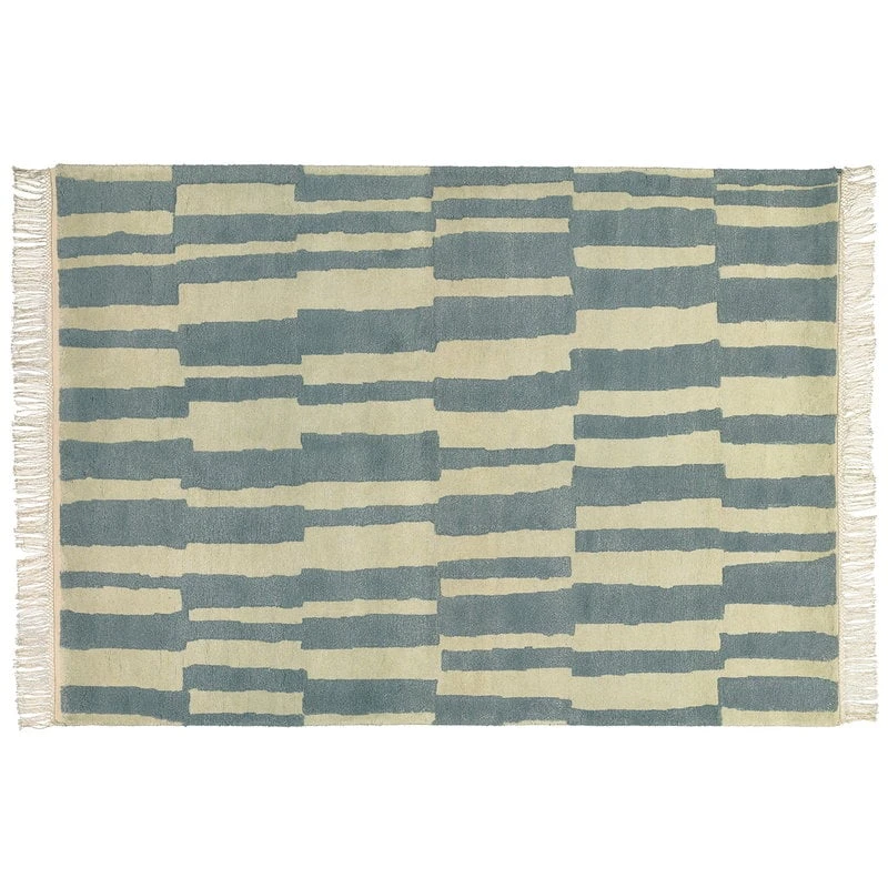 Roots Living Pilari Rug, Bamboo - Wool, Blue - Vanilla 3 Roots Living Pilari Rug, Bamboo - Wool, Blue - Vanilla