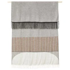 Form & Refine Aymara Plaid, 190 X 130 Cm, Pattern Grey