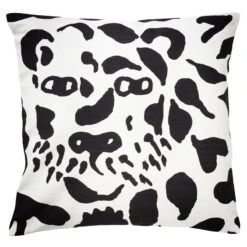 Iittala OTC Cheetah Cushion Cover, 47 X 47 Cm, Black - White