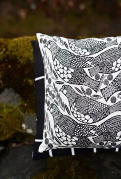 Marimekko Tiiliskivi Cushion Cover, 50 X 50 Cm, Black-white -Fine Home Textiles Store 49.MARIMEKKO PRESS 123