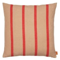 Ferm LIVING Grand Cushion, 50 X 50 Cm, Camel - Red