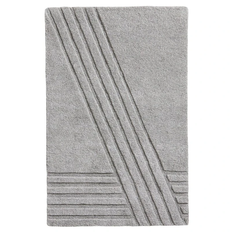 Woud Kyoto Rug, 90 X 140 Cm, Grey 3 Woud Kyoto Rug, 90 X 140 Cm, Grey