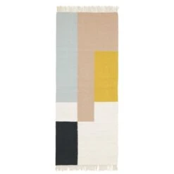 Ferm LIVING Kelim Runner, Squares, 70 X 180 Cm