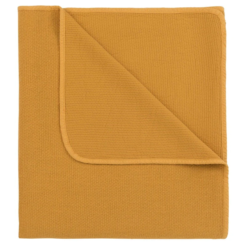 Matri Alma Double Bed Cover, 260 X 260 Cm, Corn 3 Matri Alma Double Bed Cover, 260 X 260 Cm, Corn