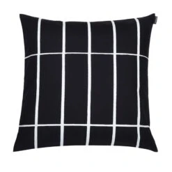 Marimekko Tiiliskivi Cushion Cover, 50 X 50 Cm, Black-white