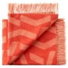 Silkeborg Uldspinderi Dashes Throw, Orange - Rose