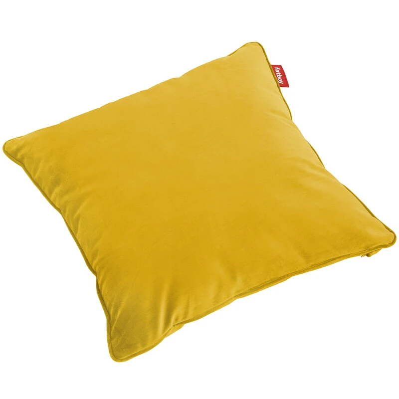 Fatboy Square Velvet Recycled Pillow, Gold Honey 3 Fatboy Square Velvet Recycled Pillow, Gold Honey