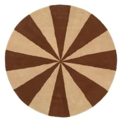 Ferm LIVING Arch Tufted Rug, Large, Dark Brick - Offwhite