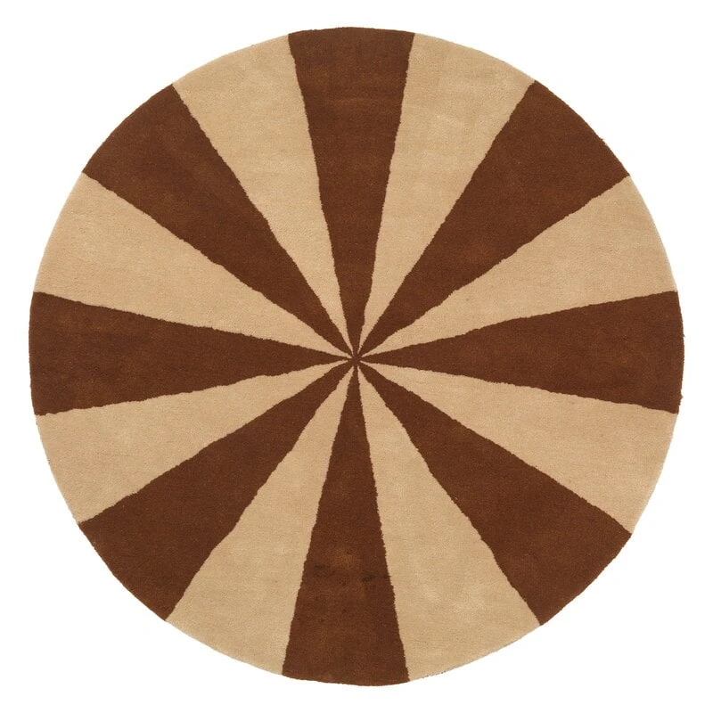 Ferm LIVING Arch Tufted Rug, Large, Dark Brick - Offwhite 3 Ferm LIVING Arch Tufted Rug, Large, Dark Brick - Offwhite