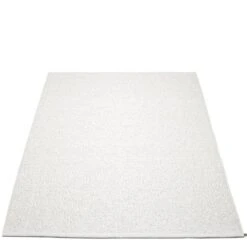 Pappelina Svea Rug, 140 X 220 Cm, White Metallic