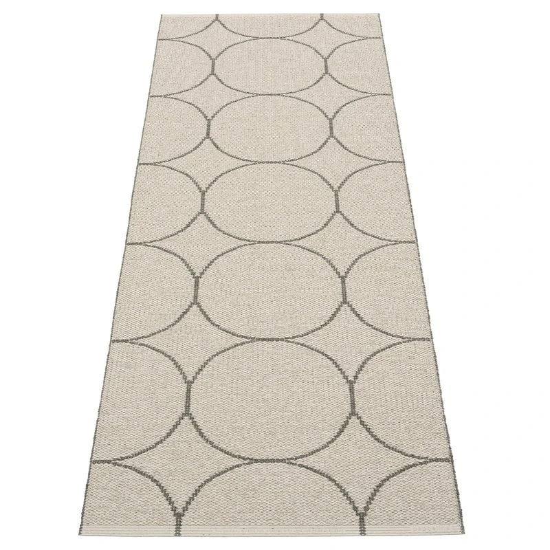 Pappelina Boo Rug 70 X 200 Cm, Charcoal - Linen 4 Pappelina Boo Rug 70 X 200 Cm, Charcoal - Linen - Image 2