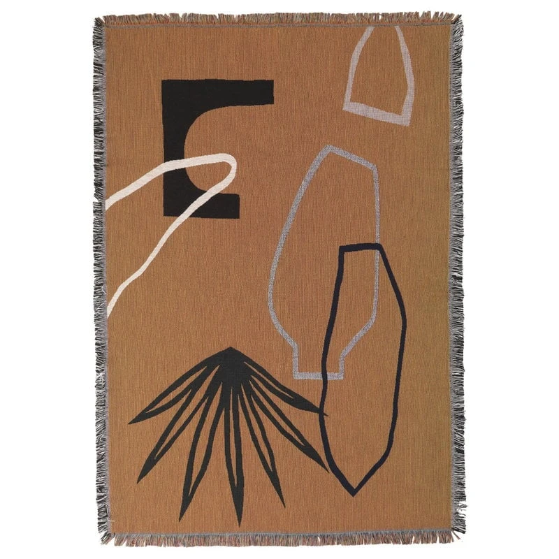 Ferm LIVING Mirage Blanket, Mustard 3 Ferm LIVING Mirage Blanket, Mustard
