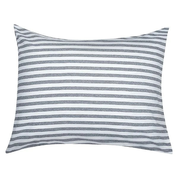 Marimekko Tasaraita Pillowcase, Grey - White 3 Marimekko Tasaraita Pillowcase, Grey - White