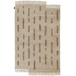 Sera Helsinki Laine Rug Knotted, Off White - Brown