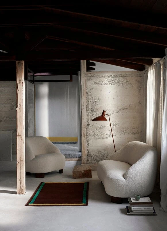 &Tradition Framed AP13 Rug, 90 X 140 Cm, Plum 4 &Tradition Framed AP13 Rug, 90 X 140 Cm, Plum - Image 2