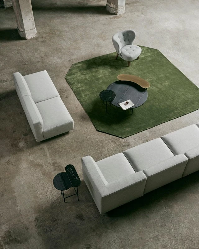 &Tradition The Moor Rug AP6 , 240 X 240 Cm, Green Pine 6 &Tradition The Moor Rug AP6 , 240 X 240 Cm, Green Pine - Image 4