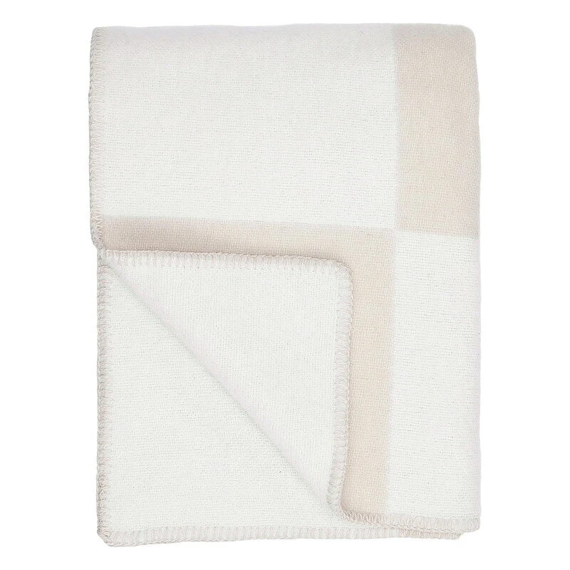 Anno Ala Throw, 130 X 180 Cm, White - Sand 5 Anno Ala Throw, 130 X 180 Cm, White - Sand - Image 3