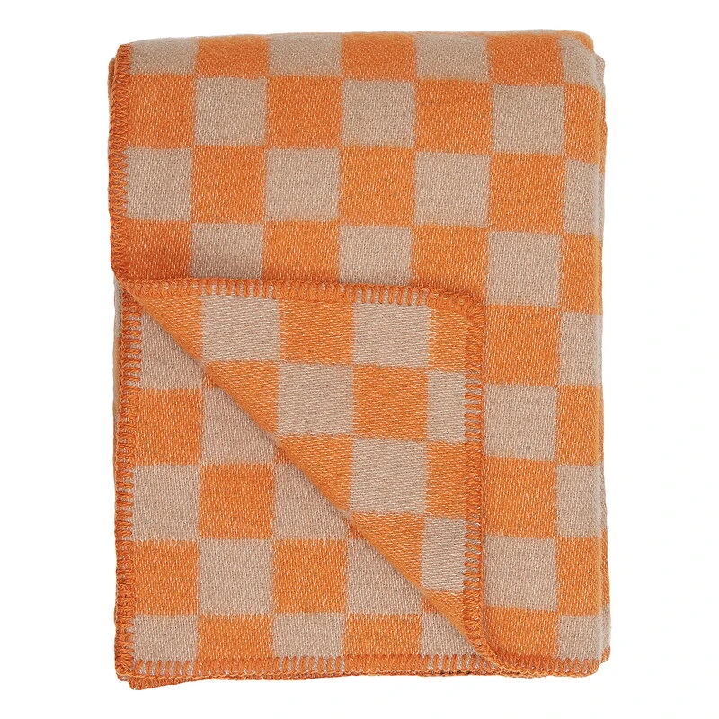 Anno Arkiivi Throw, 130 X 180 Cm, Beige - Orange 3 Anno Arkiivi Throw, 130 X 180 Cm, Beige - Orange