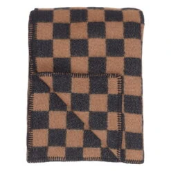 Anno Arkiivi Throw, 130 X 180 Cm, Brown - Black