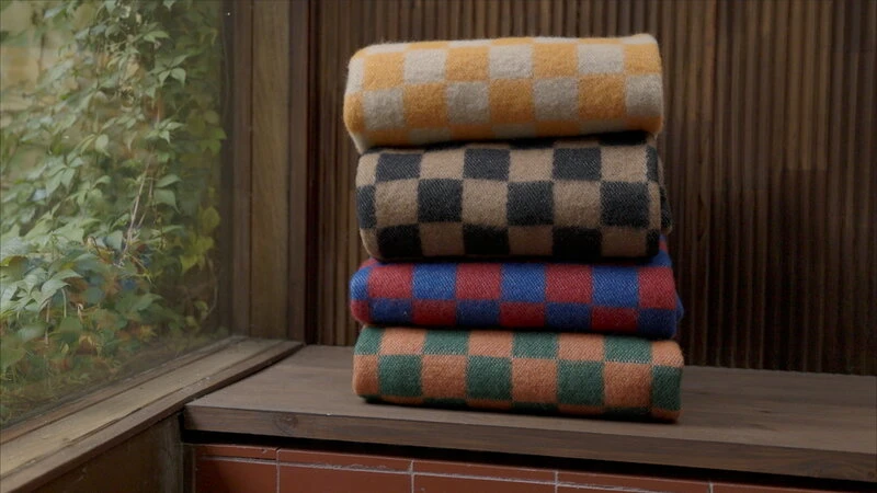 Anno Arkiivi Throw, 130 X 180 Cm, Beige - Orange 7 Anno Arkiivi Throw, 130 X 180 Cm, Beige - Orange - Image 5