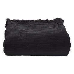 Anno Arkki Bed Spread, 240 X 270 Cm, Black